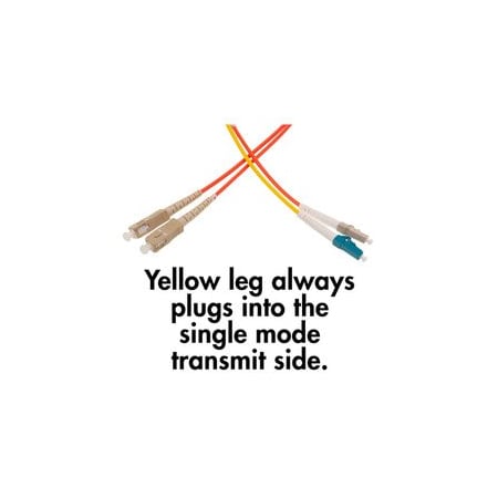 Cable Wholesale Mode Conditioning Cable LC / SC, OM1 Multimode, 62.5/125, 3 meter LCSC-12103